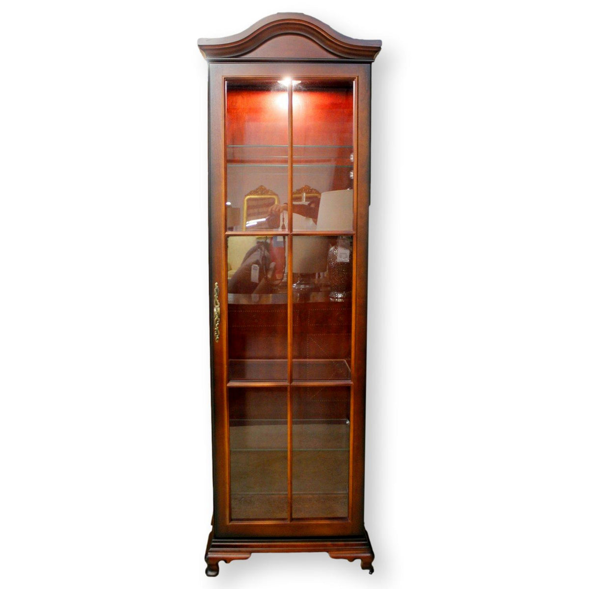 Bombay Co.Cherry Curio Cabinet (Opens Right)