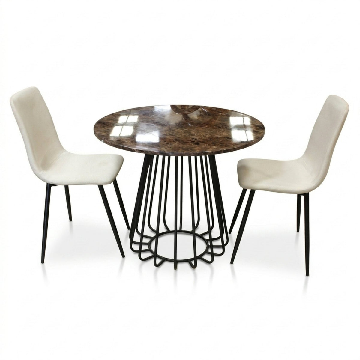 Faux Stone Bistro Table w/2 Chairs