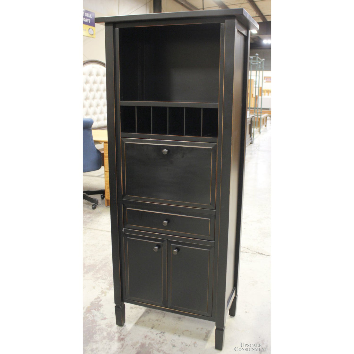 Crate & Barrel Black Secretary Desk