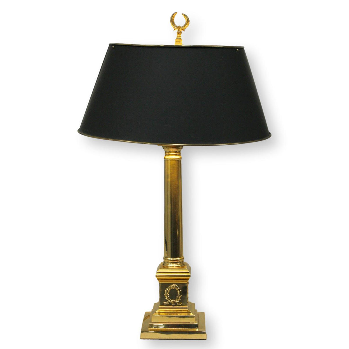 Brass Column Table Lamp