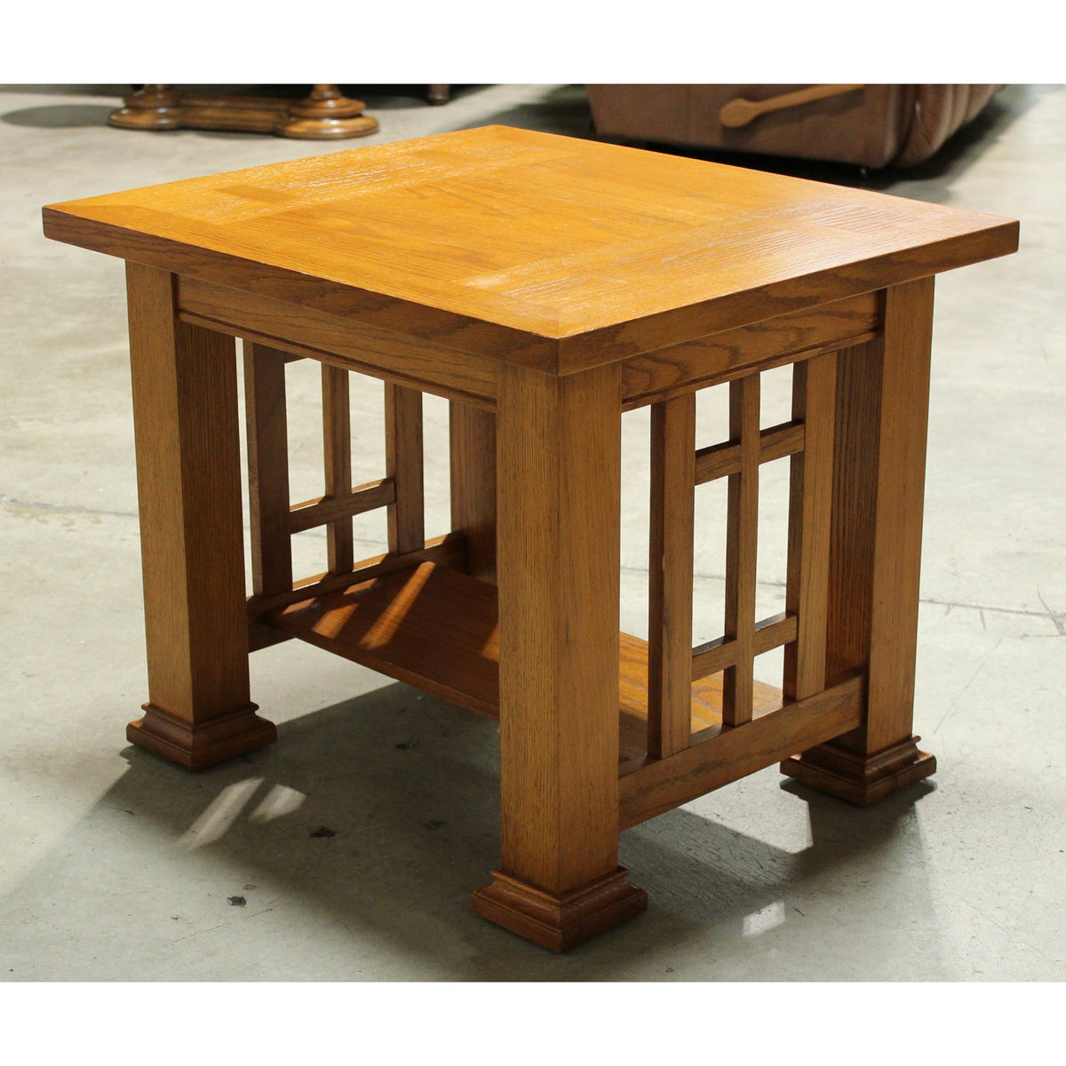 Mission Style Oak End Table