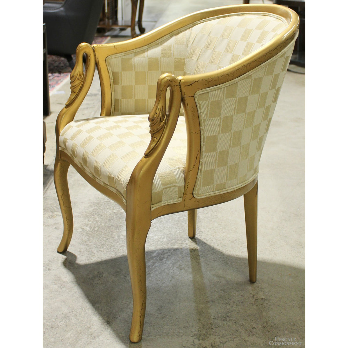 Swan Arm Accent Chair