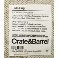 Crate & Barrel 8' x 10' 'Tilda' Area Rug