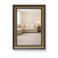 Chestnut & Silver Beveled Mirror