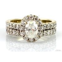 Neil Lane 2.00ctw Diamond Engagement & Wedding 14K Gold Ring Set