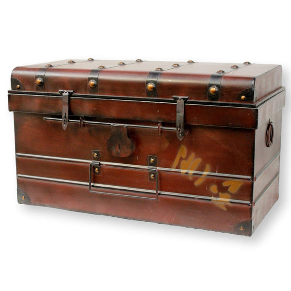 Decorative Metal Steam Trunk