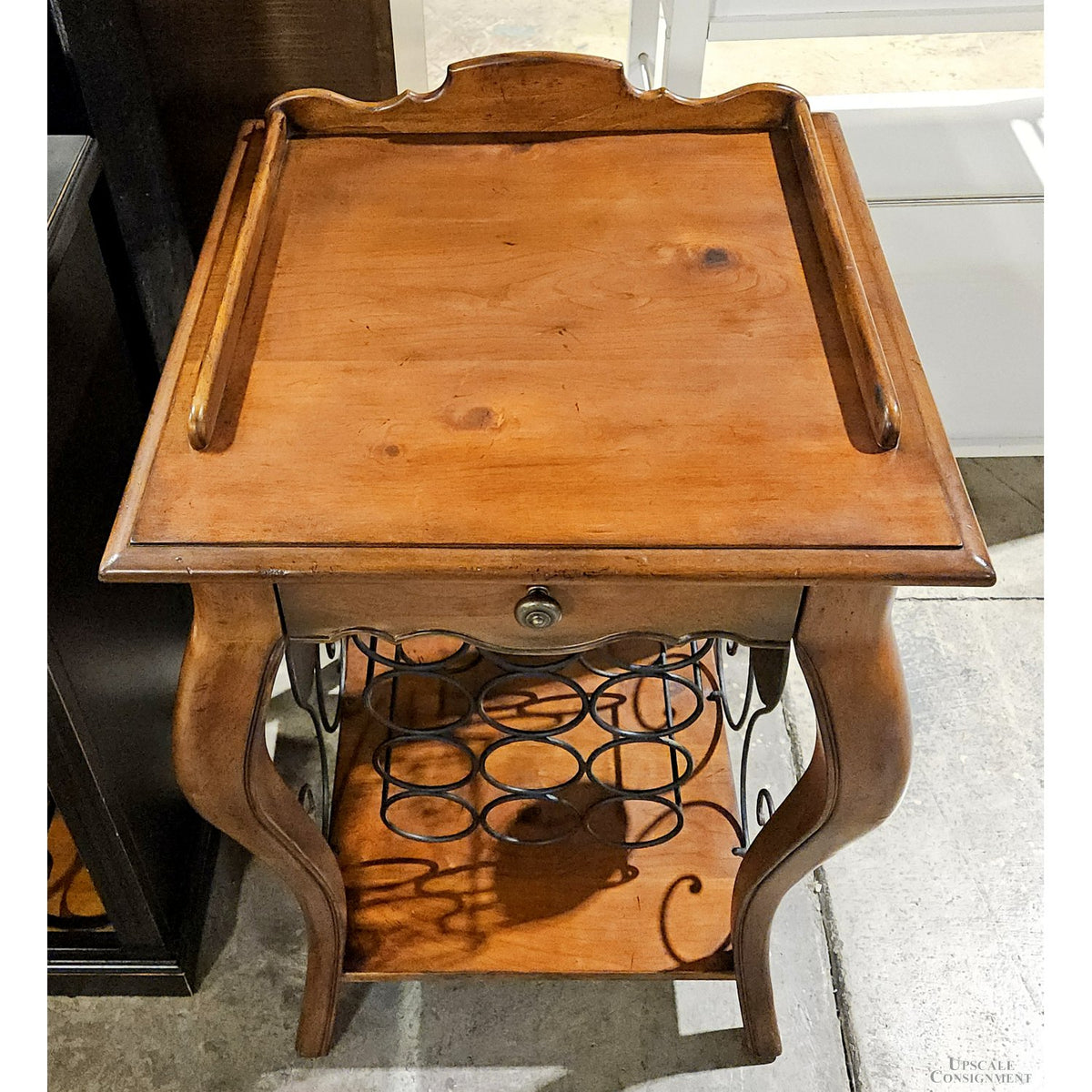 Wine Storage Table w/Drawer