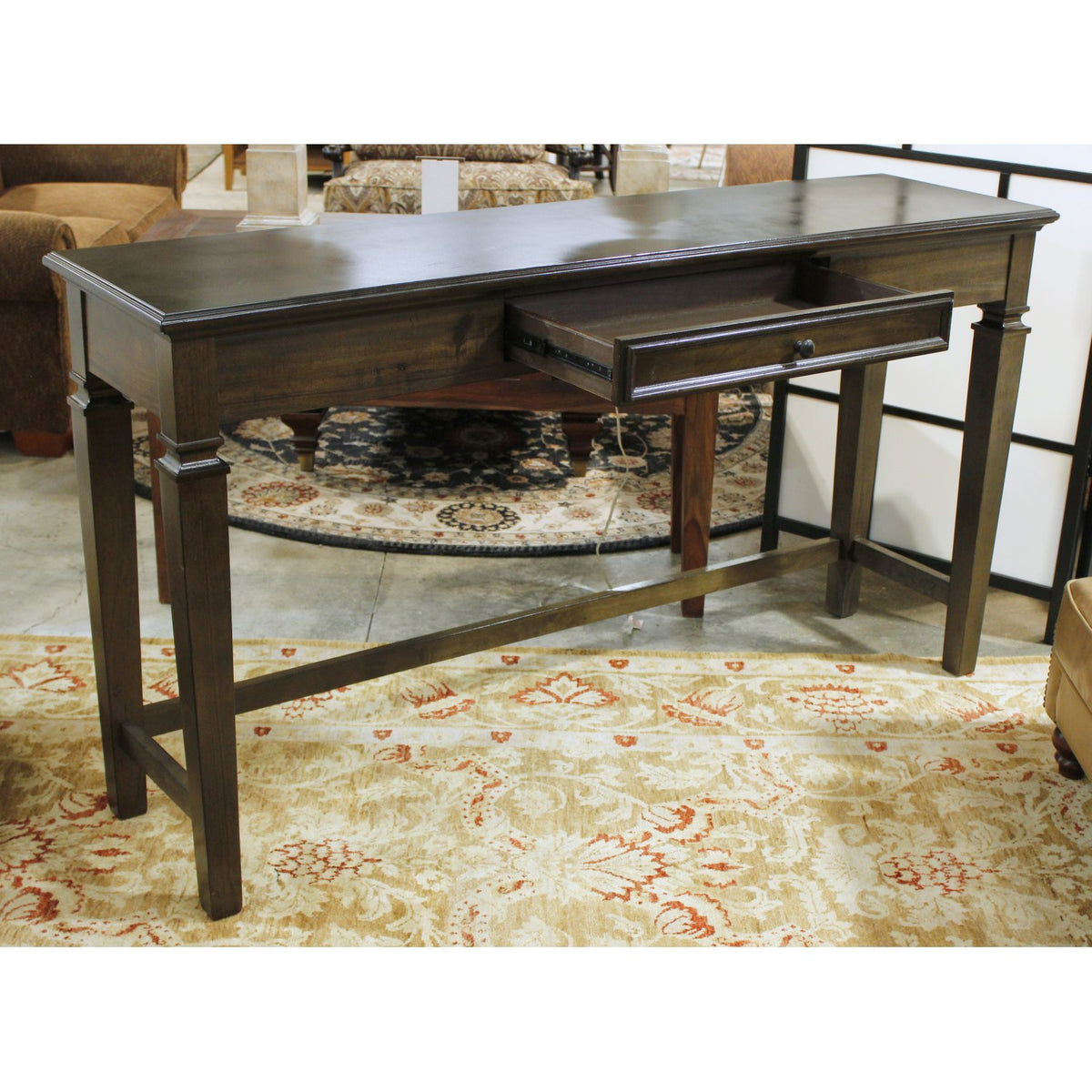 Broyhill Dark Finish Console Table w/Drawer