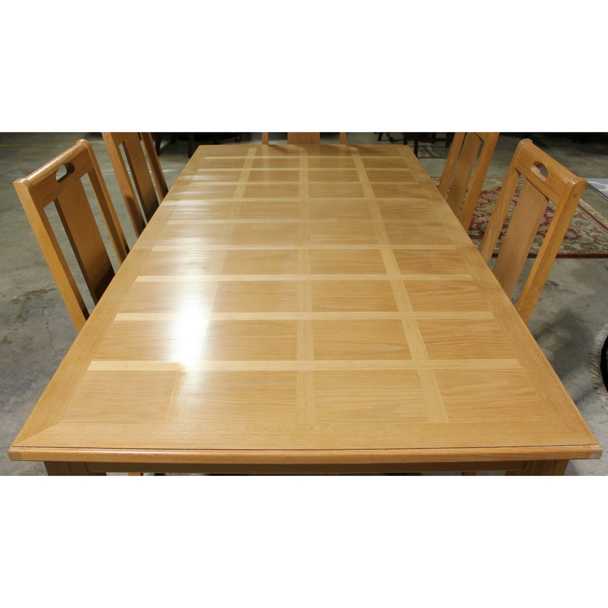 Thomasville Light Oak Dining Table w/6 Chairs