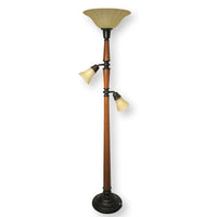 Torchiere Floor Lamp w/Reading Lights