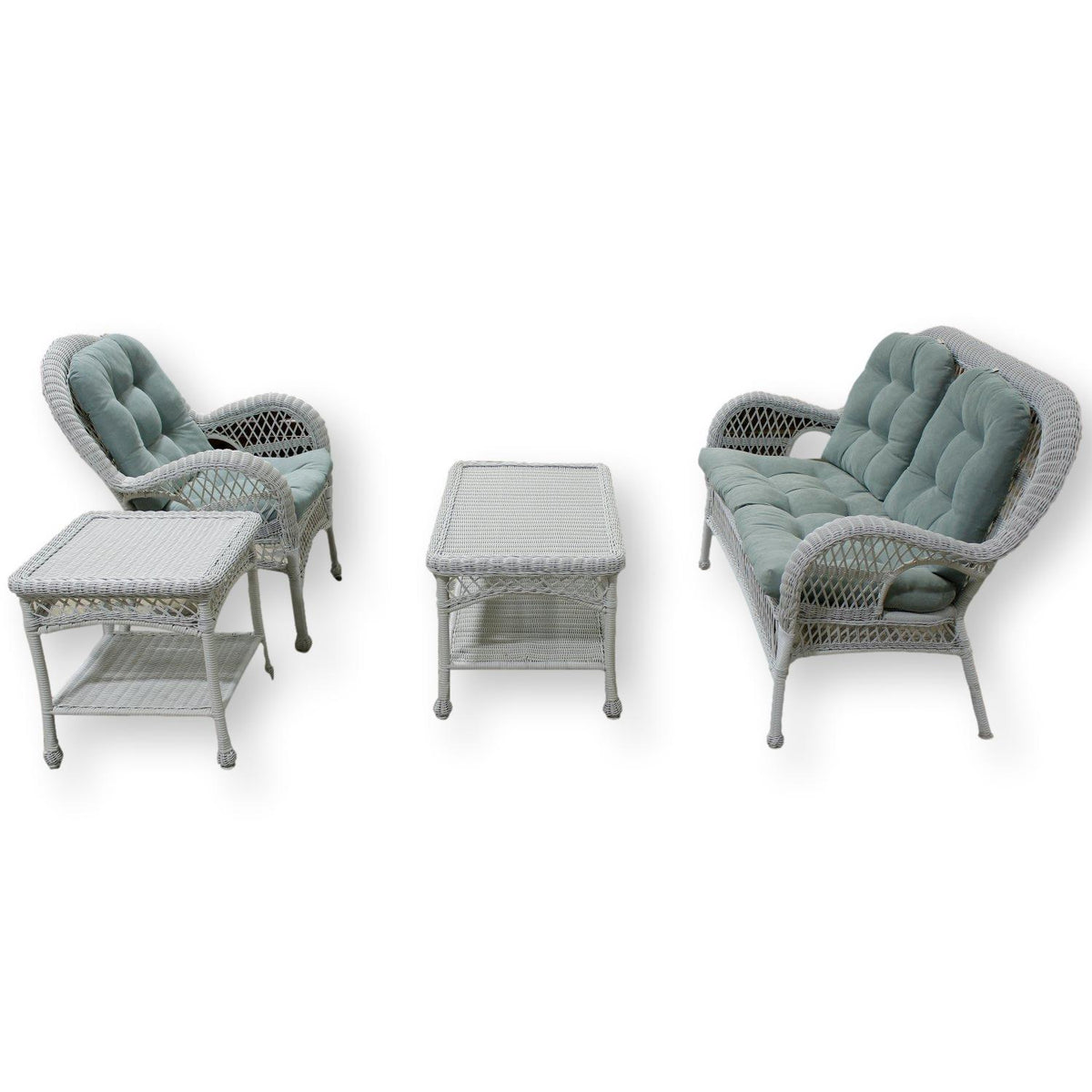 Pier 1 Imports 4-Piece Outdoor Wicker Set w/Cushions