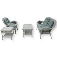 Pier 1 Imports 4-Piece Outdoor Wicker Set w/Cushions