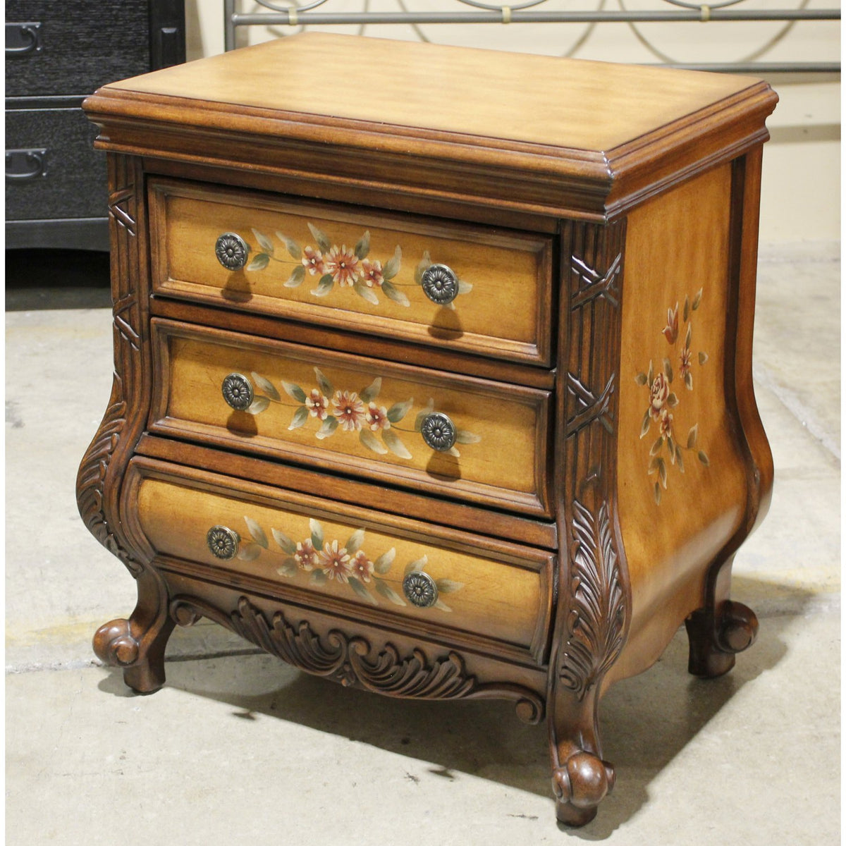 3 Drawer Handpainted Nightstand