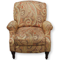 Paisley Print Push Back Recliner