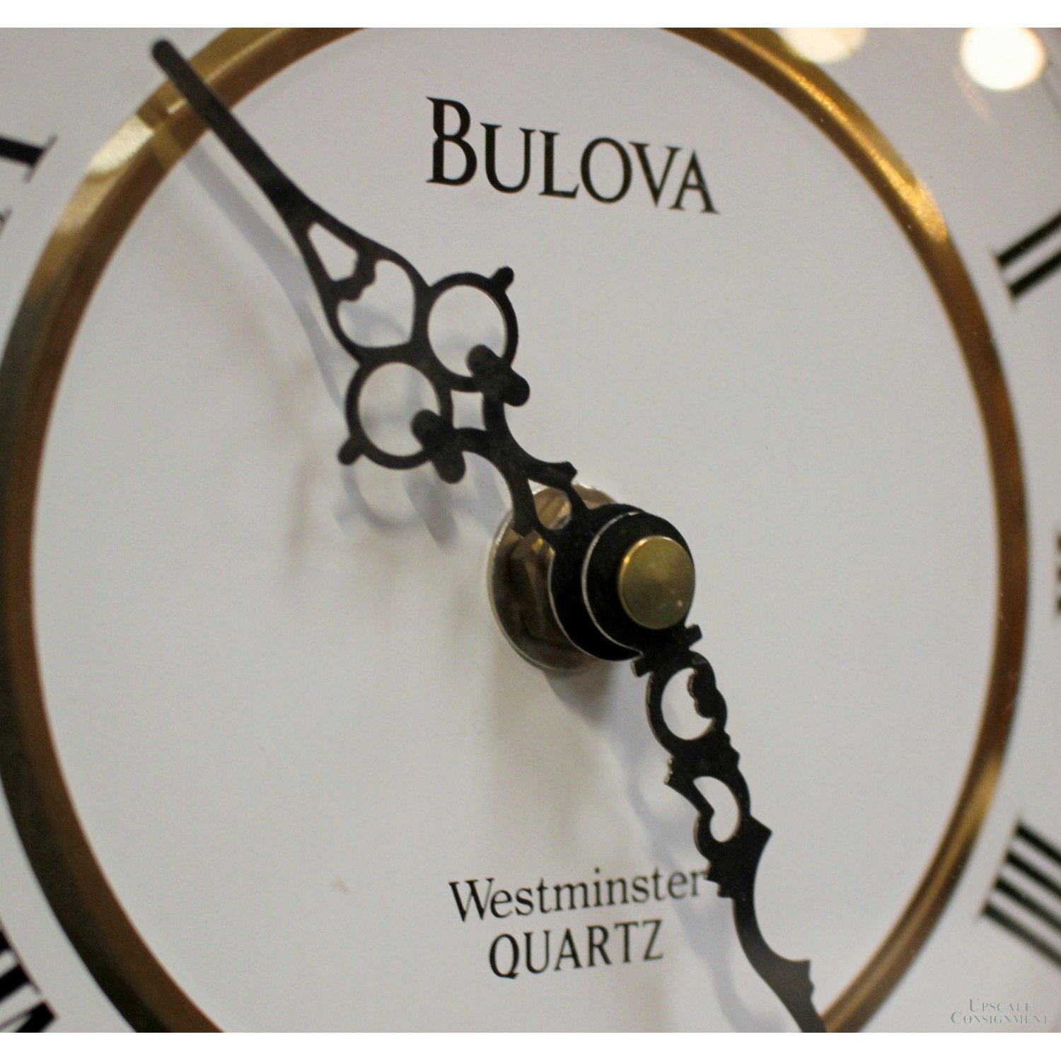 bulova ウエストミンスター　アンティーク　置時計 Vintage Bulova Tempus Fugit Westminster Chime Mantle Clock