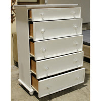 America the Beautiful Dreamer White 5 Drawer Chest of Drawers