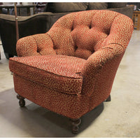 Sam Moore Red Leopard Accent Chair