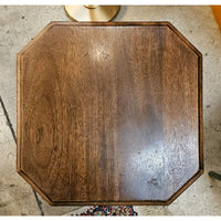 Mahogany Octagonal Accent Table