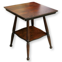 Vintage Dark Oak Accent Table