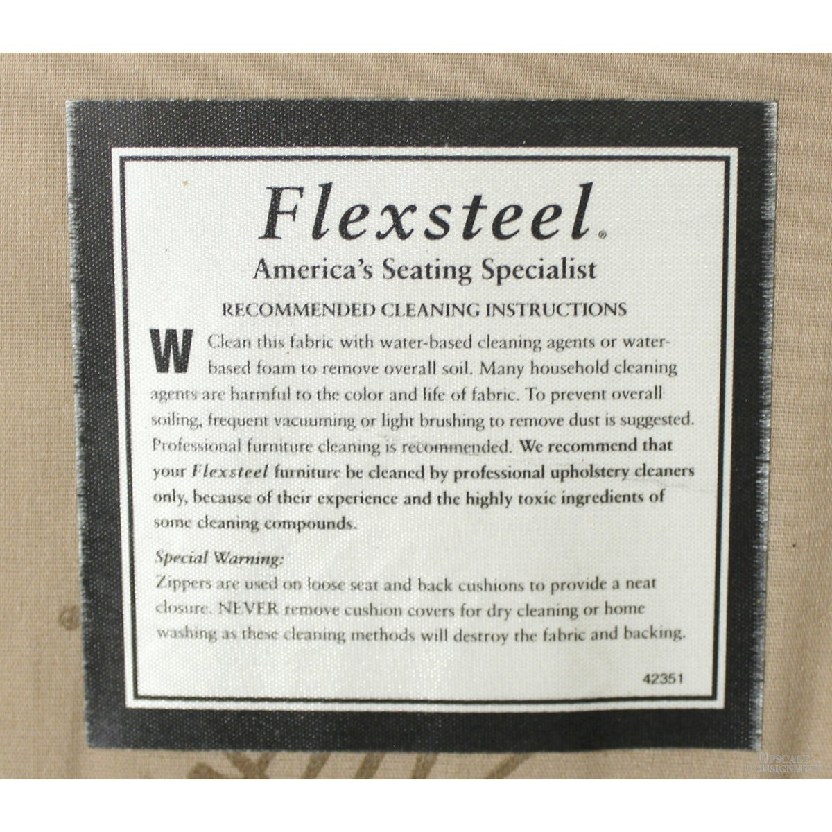 Flexsteel Dark Red Patterned Club Chair