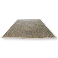 Williams Sonoma 8' 10'' X 12' 4''  Gray Print Wool Area Rug