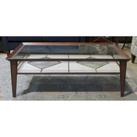 Ercol Furniture Glass Top Coffee Table w/Tile