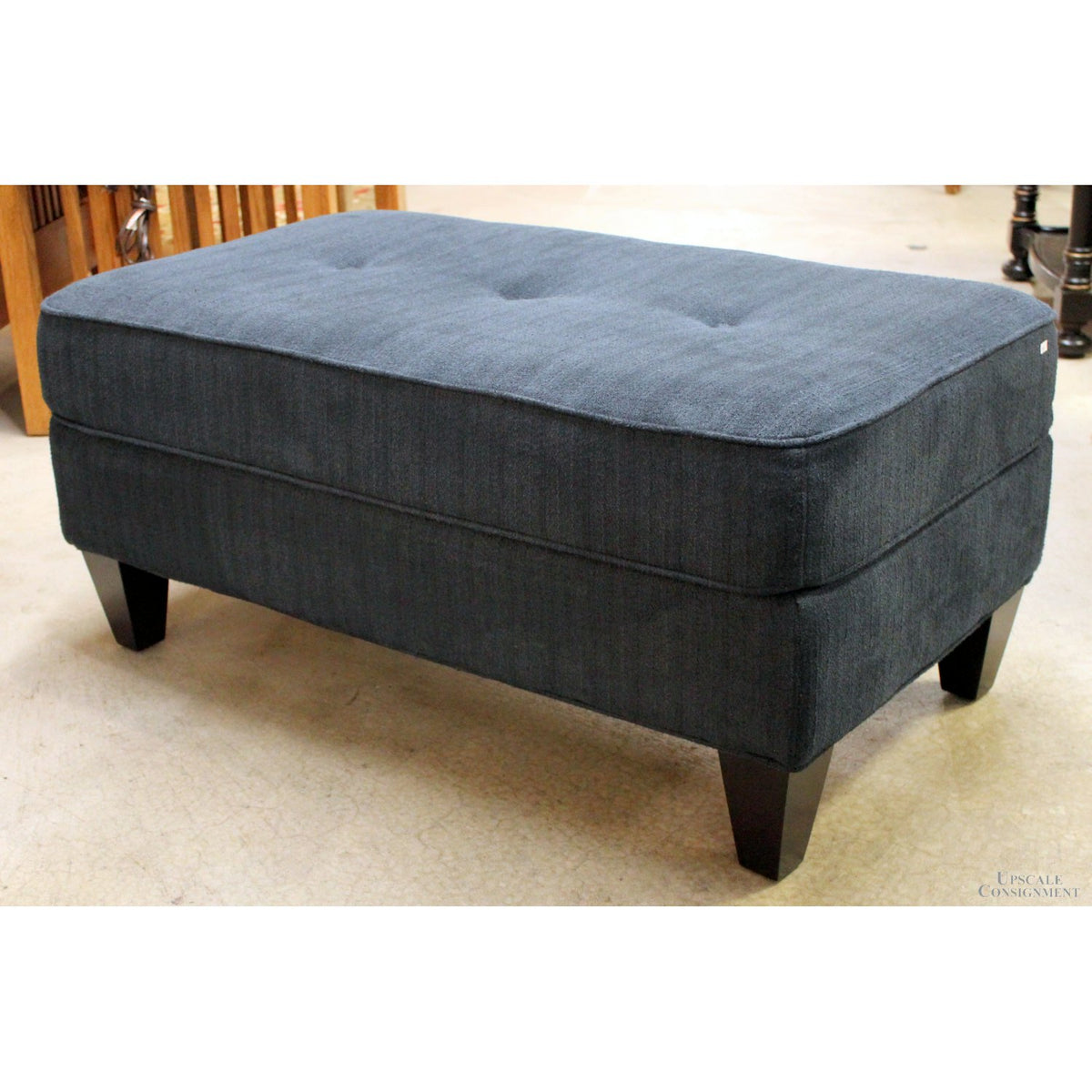 La-Z-Boy Tufted Blue Ottoman