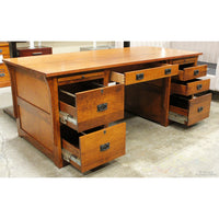 Bentwood Furniture Oak Executive Desk