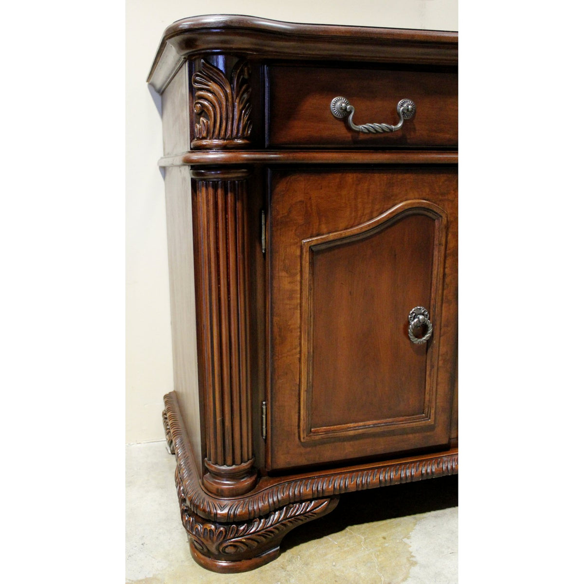 Sideboard w/Columns & Carvings