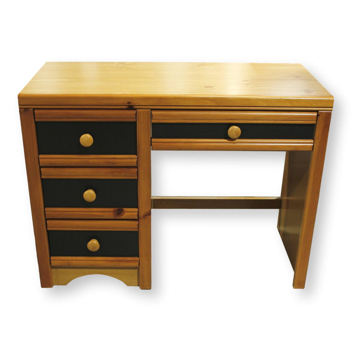 Single Pedestal Desk w/Interchangable Drawer Fronts