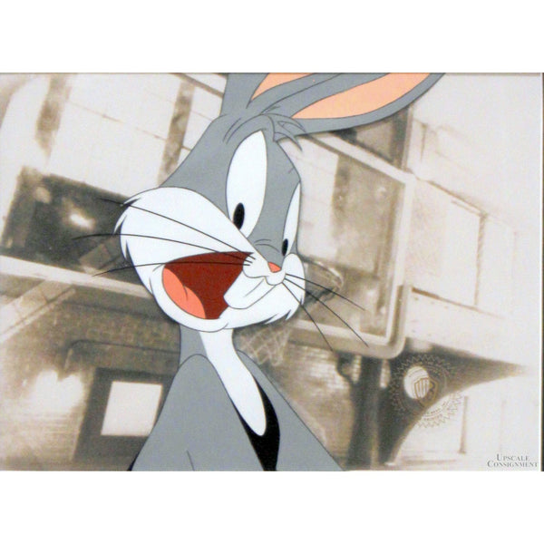 Warner Bros. Framed Commercial Production Cel Artwork 'Hare Jordan'