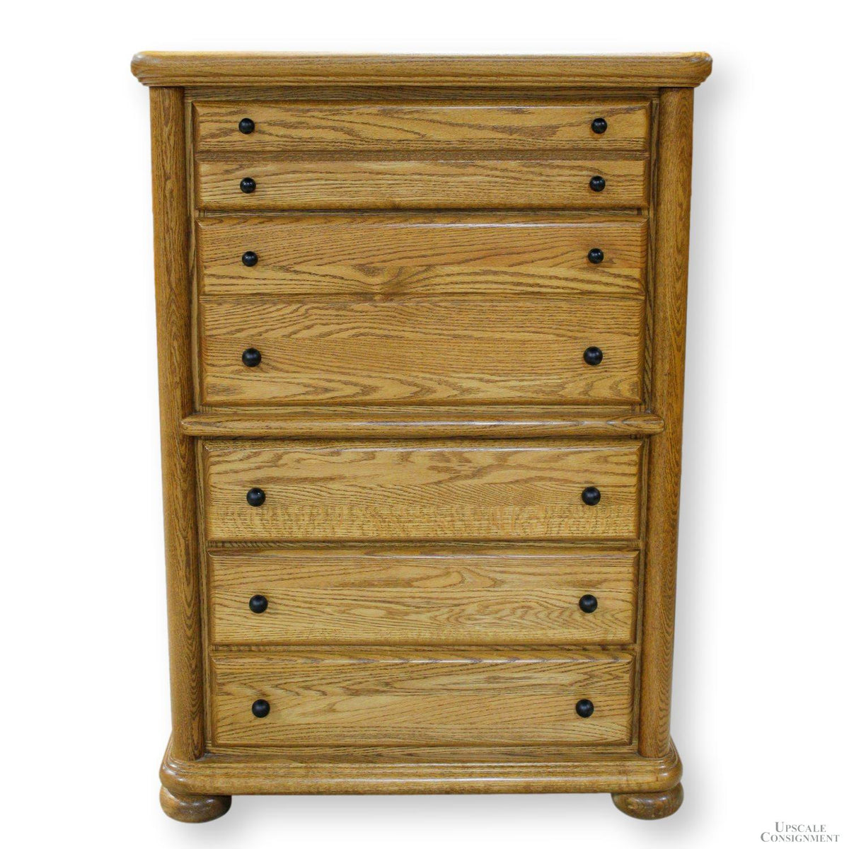 Arbek Oak Chest of Drawers w/Mirrored Lift Top