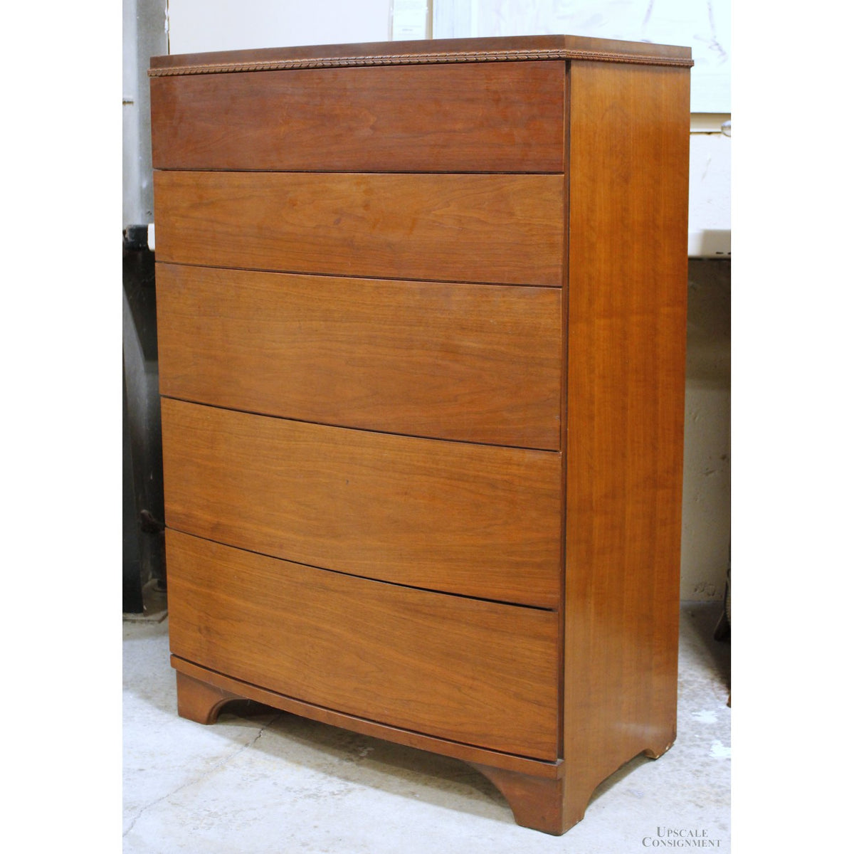 Kroehler Vintage 5 Drawer Mahogany Chest of Drawers