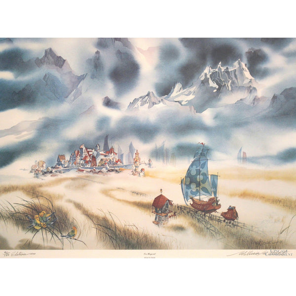 Framed Limited Edition Lithograph 'On Beyond' by William Steidel