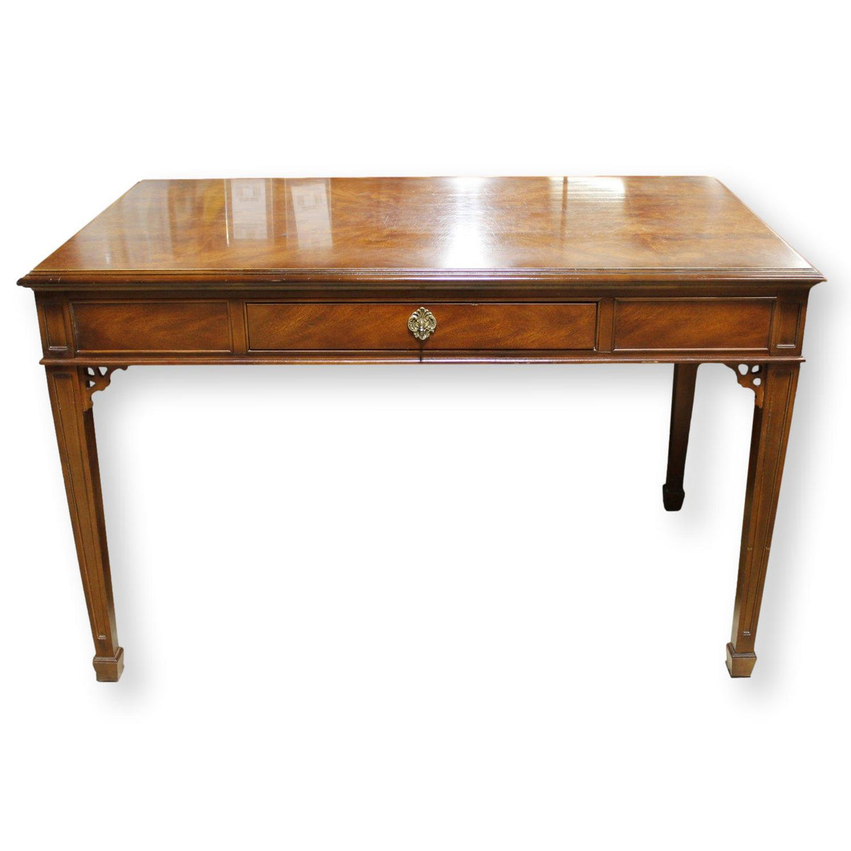 Drexel Patterned Burl Veneer Writing Desk