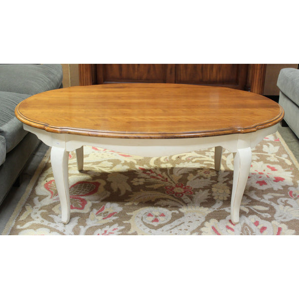 Ethan Allen Oval Coffee Table