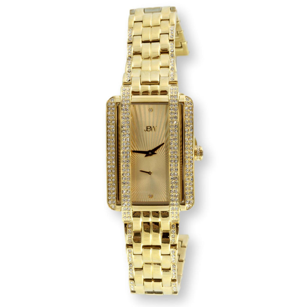 18K Gold Plate Second Hand Sub-Dial Swiss Quartz Watch – Upscale ...