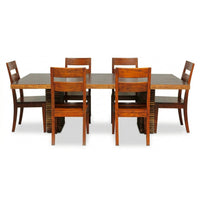 Crate & Barrel 'Paloma' Dining Table w/6 chairs