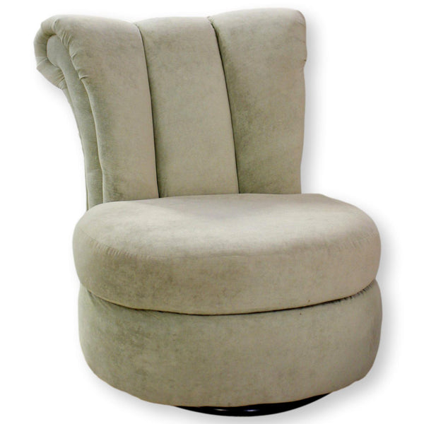 Channelback Swivel Accent Chair