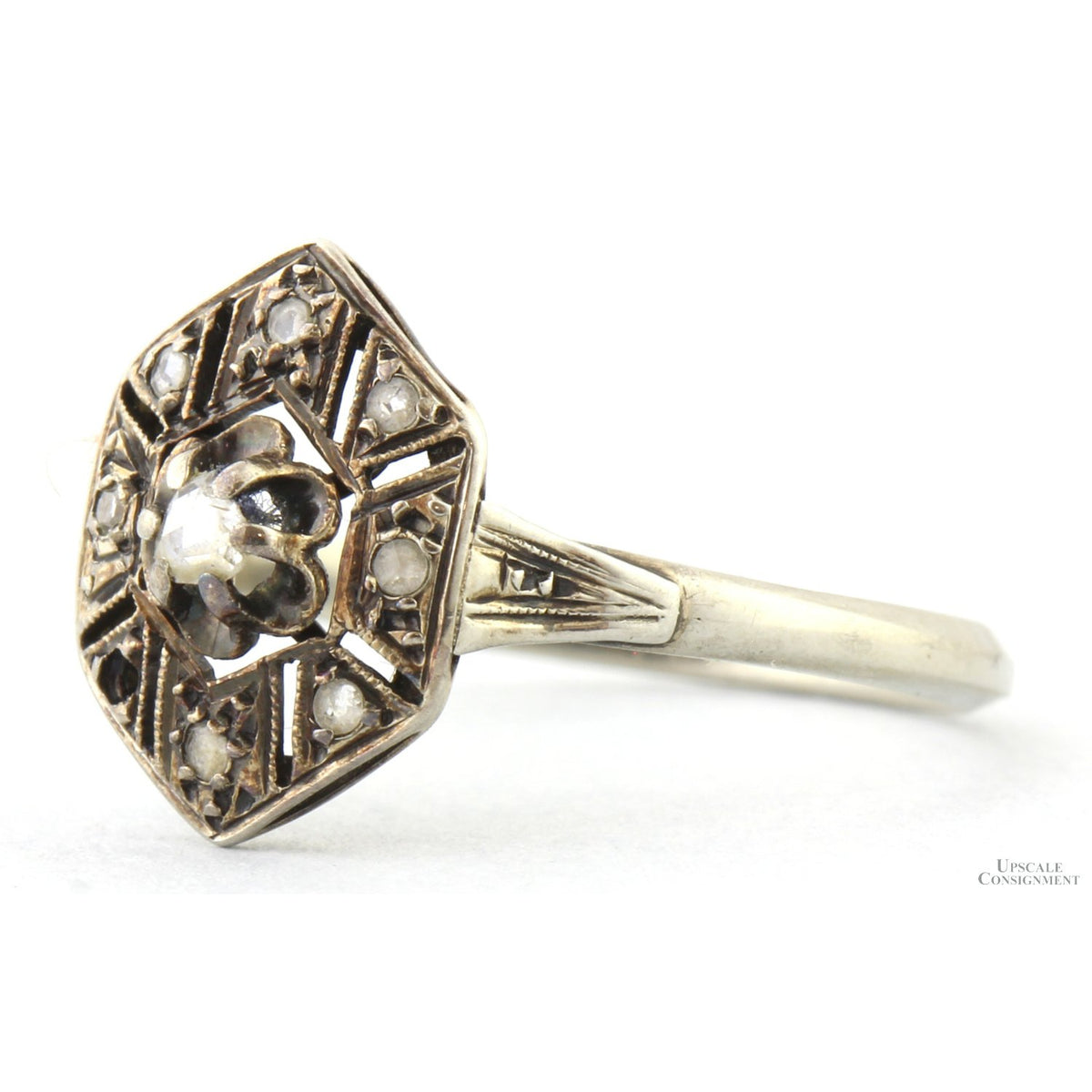 French Early Victorian Rose-Cut Diamond Ring, circa 1838–1850