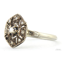 French Early Victorian Rose-Cut Diamond Ring, circa 1838–1850