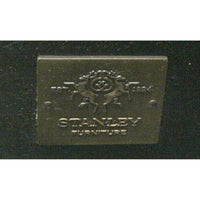 Stanley Furniture Round Dark Finish & Burlwood Accent Table