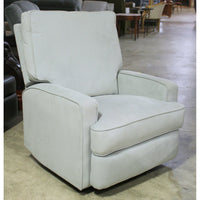 Dorel Asia Light Blue Swivel Rocking Recliner