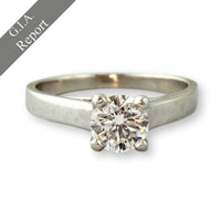0.85ct GIA Diamond Platinum Engagement Ring | 1.12ctw Set