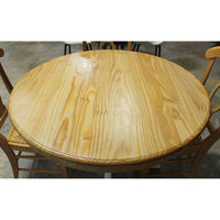 Round Dining Table w/4 Rush Chairs