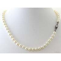Vintage Mikimoto Hand-Knotted Cultured Akoya Pearl Necklace