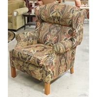 Floral Tapestry Wingback Recliner
