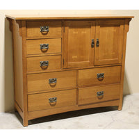 Bassett Mission Style Mule Dresser w/Cabinet