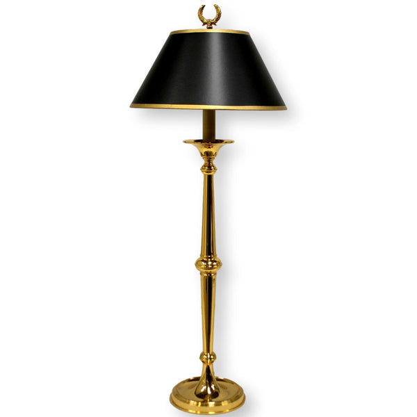 Brass Candlestick Buffet Lamp