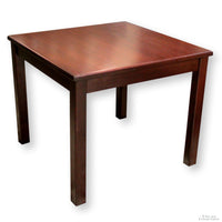 Dark Finish Square End Table
